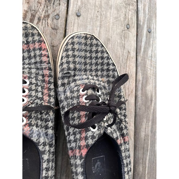 Vans Houndstooth Sneakers - Black, Gray, Red - Picture 6 of 10